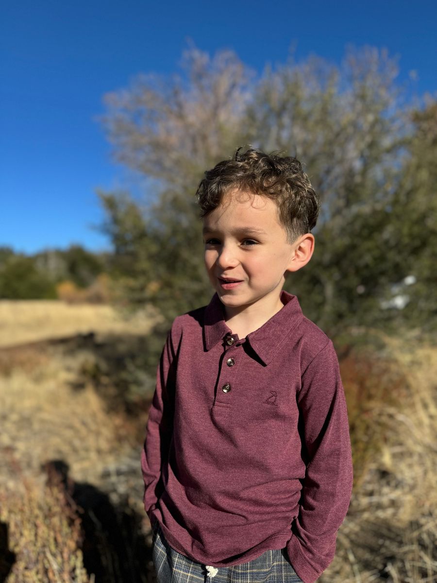 Spencer Polo-Burgundy