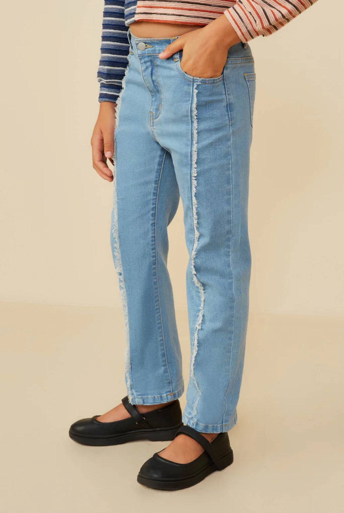 Frayed Detail Jeans