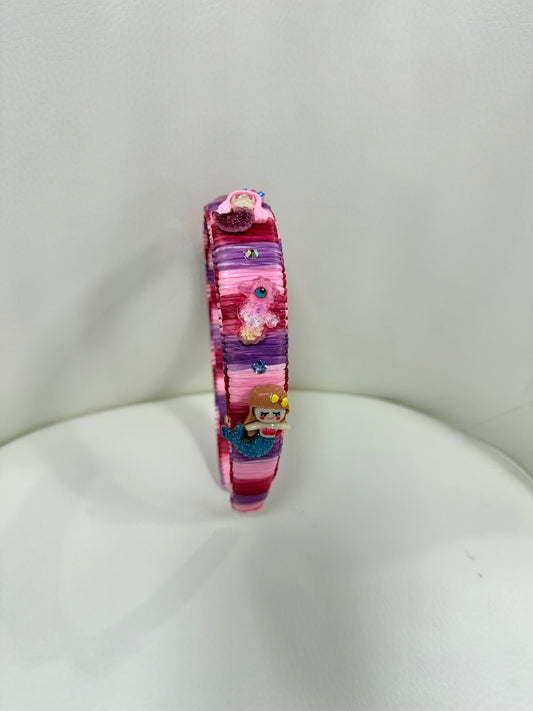 Raffia Mermaid Charm Headband