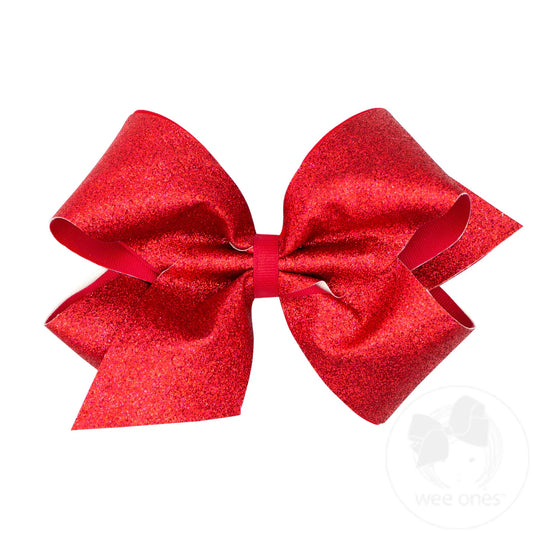 MED Glitter Bow-Red