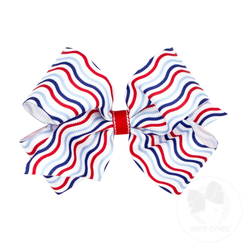 King Patriotic Bow-Stripe