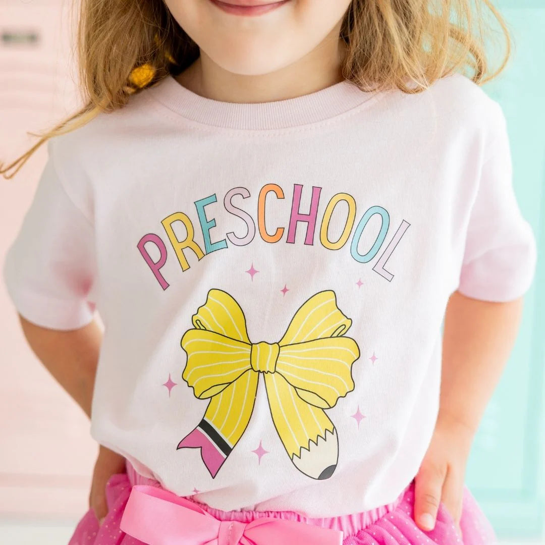 Preschool Pencil Bow Shirt