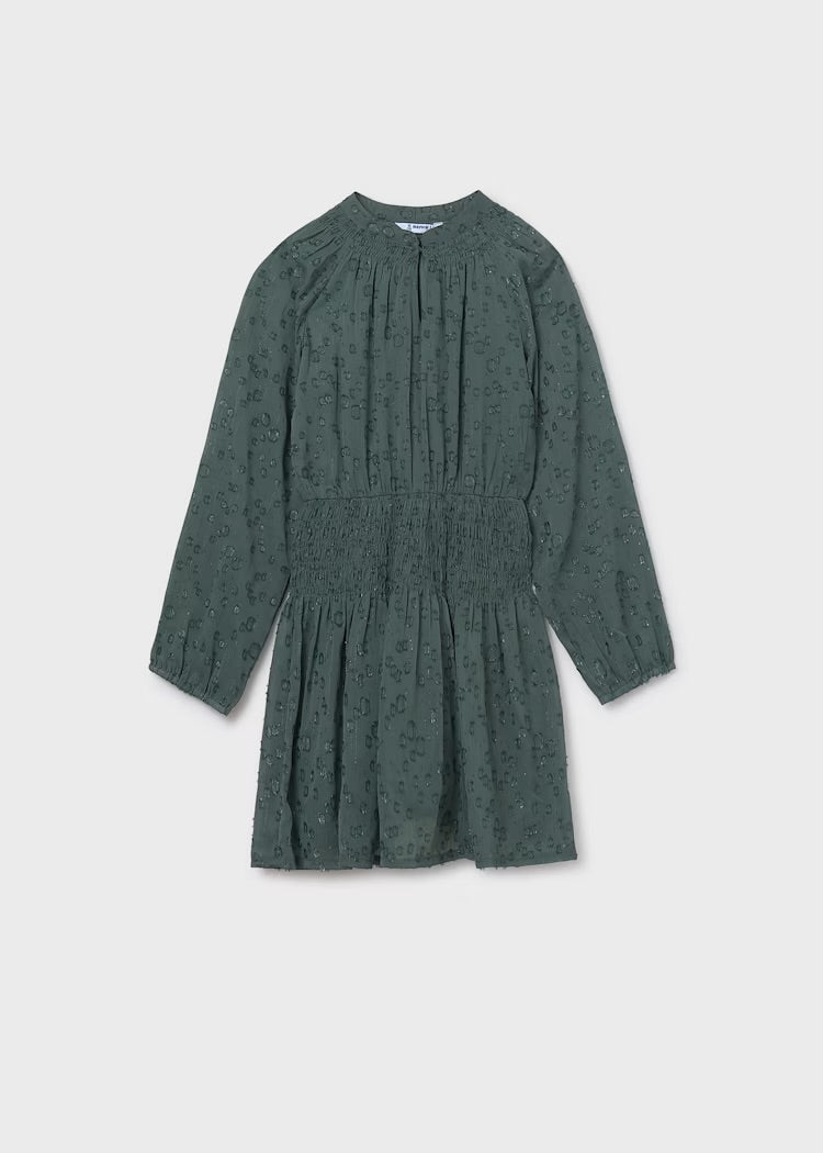 Chiffon Dress-Green