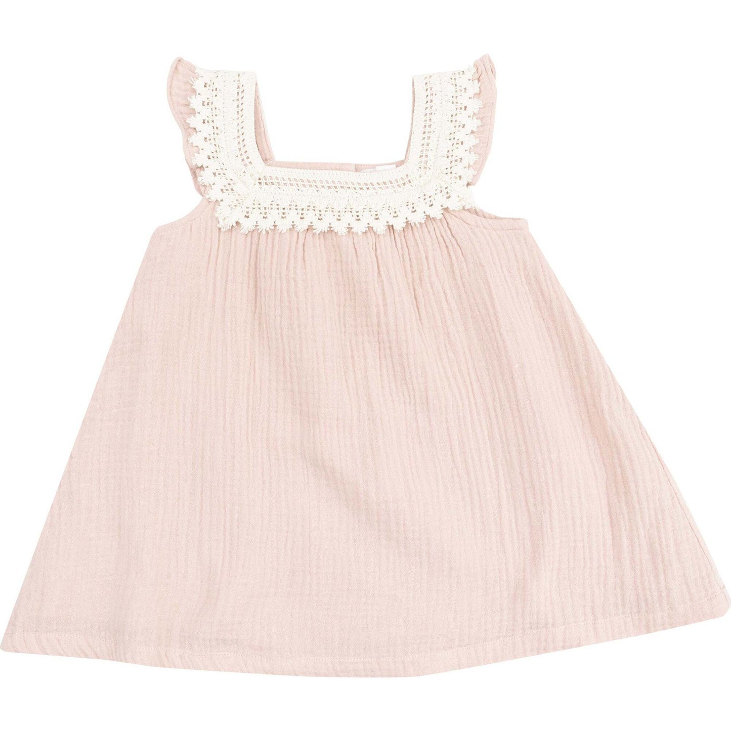 Rose Smoke Sundress w/Crochet