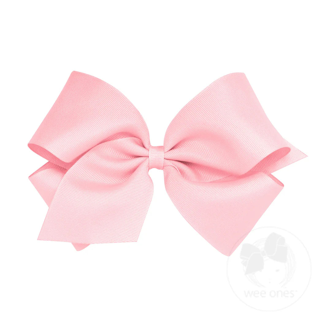 King Plain Bow-Light Pink