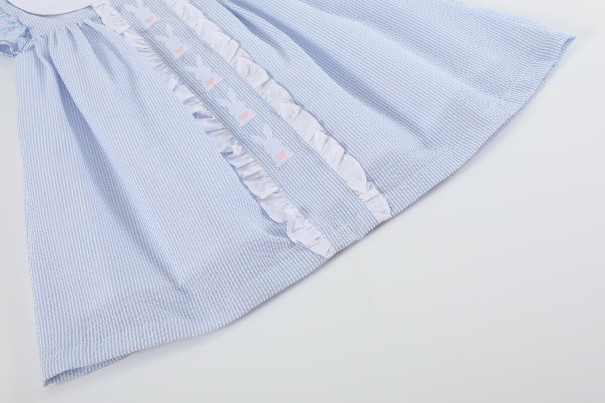 Blue Bunny Ruffle Dress