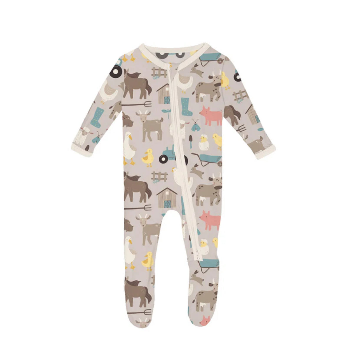 Latte Morning Farm Footie