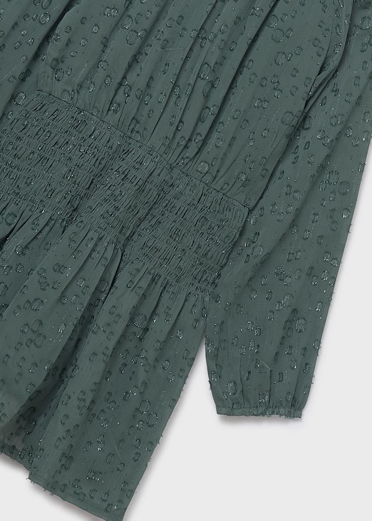 Chiffon Dress-Green