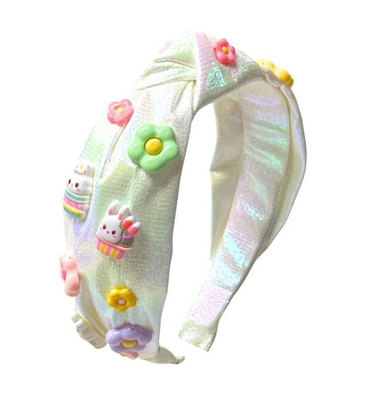 Bunny Flowers Headband