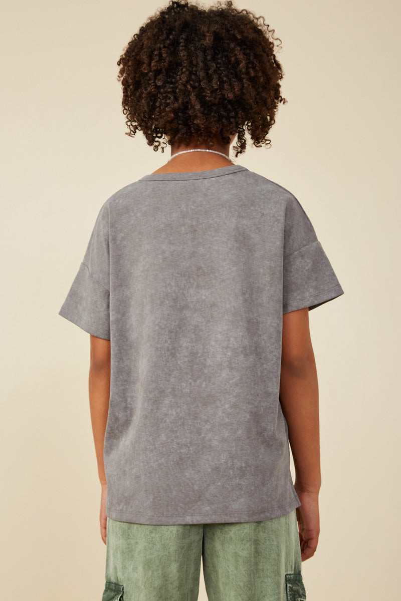 Sequin Cherry Patch Washed Tee