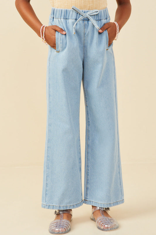 Wide Leg Denim Pants