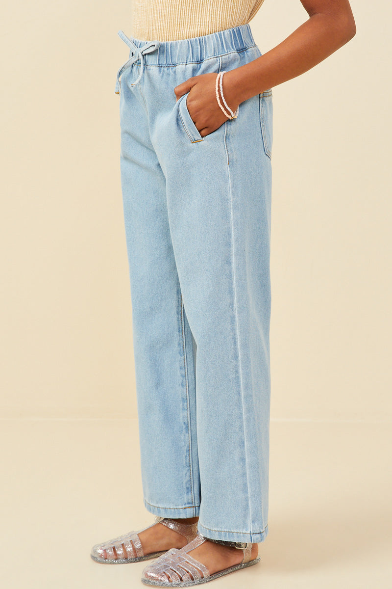 Wide Leg Denim Pants