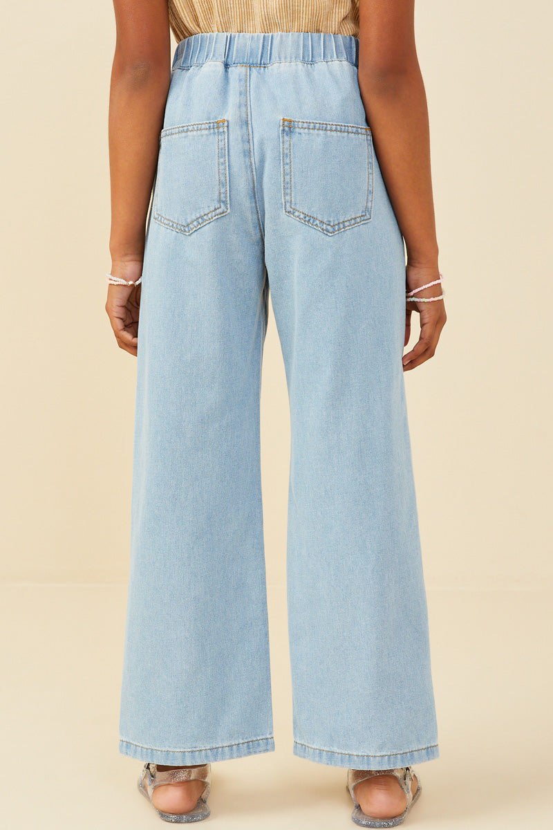 Wide Leg Denim Pants