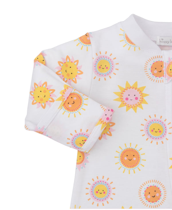 Sunshine Abounds Zipper Footie