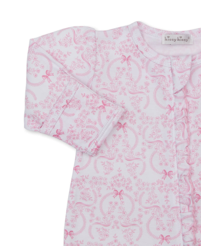Delicate Blooming Bows Footie