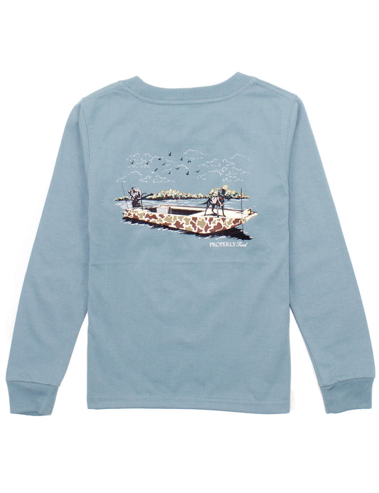 Boat Ride LS - Steel Blue