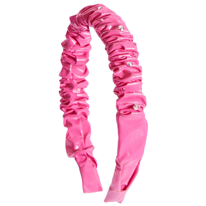 Crinkle Headband-Pink