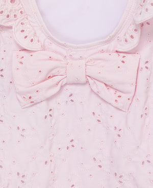 Pink Eyelet Swimsuit
