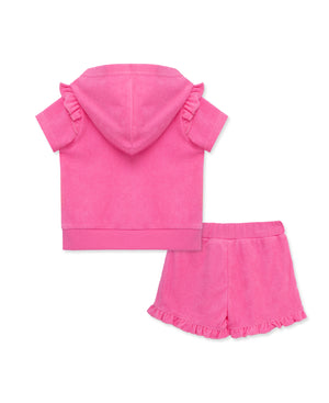 Pink 2PC Cover Up