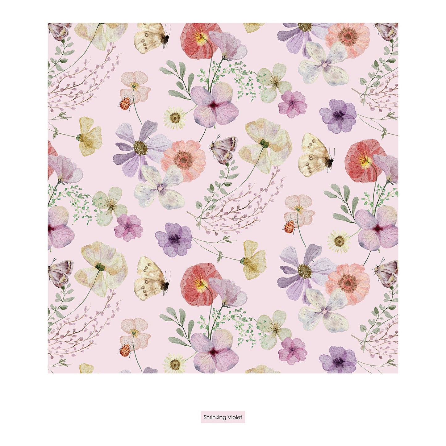 Violet Flowers Ruffle Footie