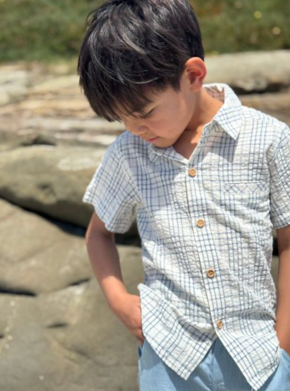 Newport Shirt-Cream Plaid