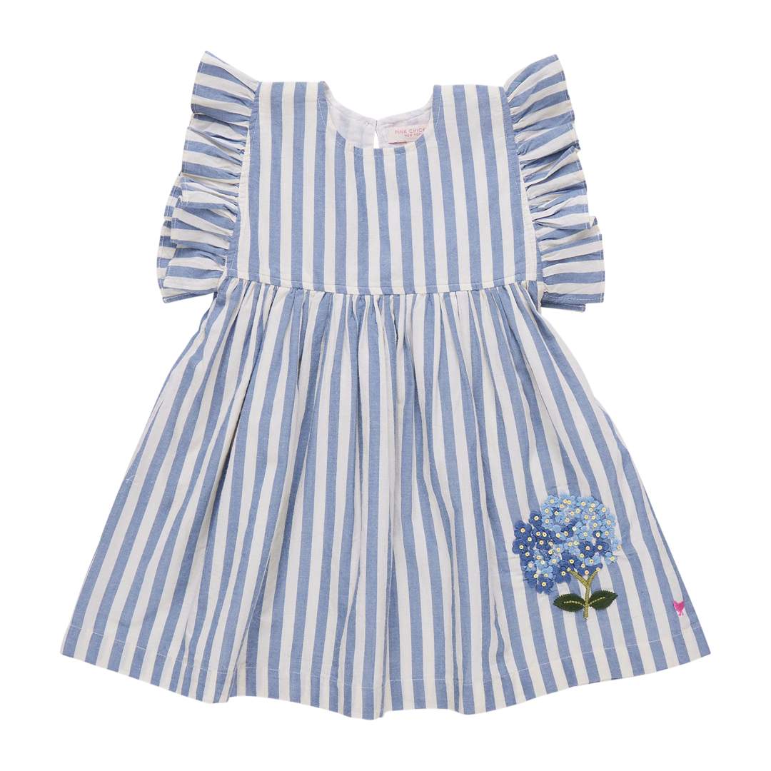 Sarita Dress-Blue Stripe