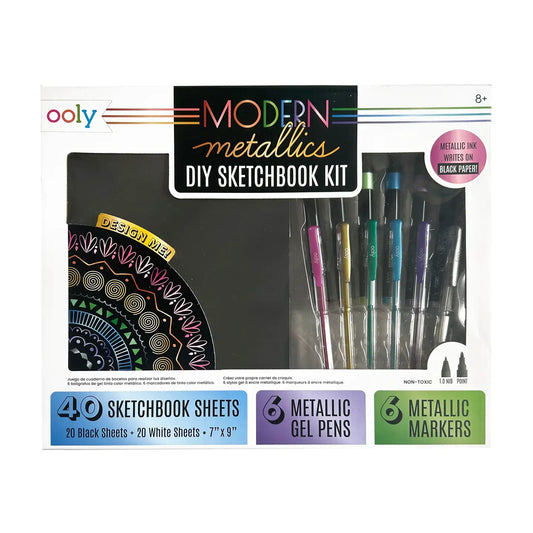 Modern Metallics: DIY Sketchbook Kit