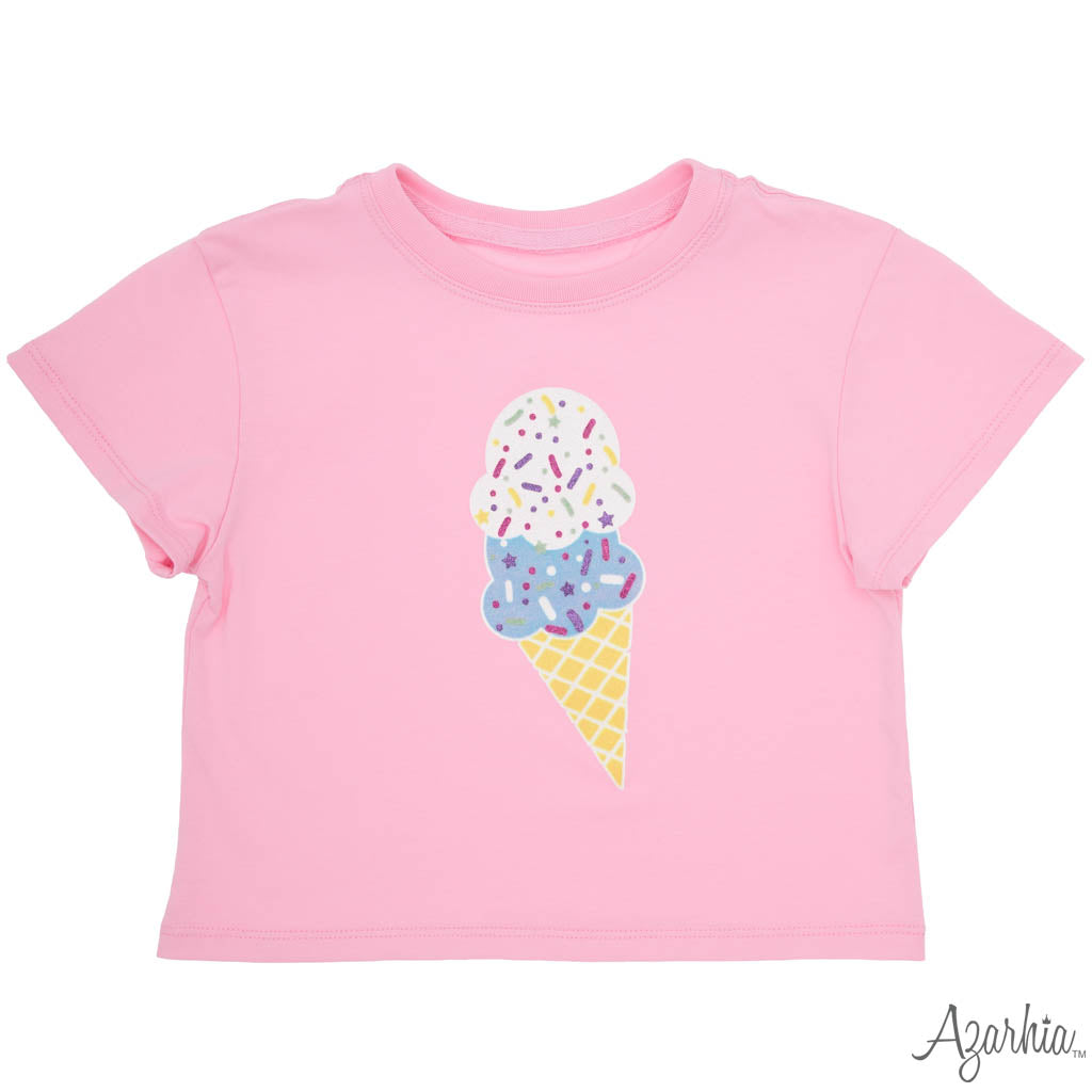 Glitter Ice Cream Boxy Tee
