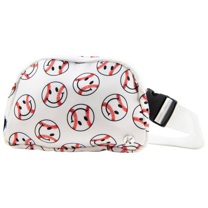 Baseball Happy Faces Fanny Pack