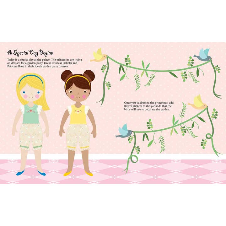 Princess Dress Up Sticker Book