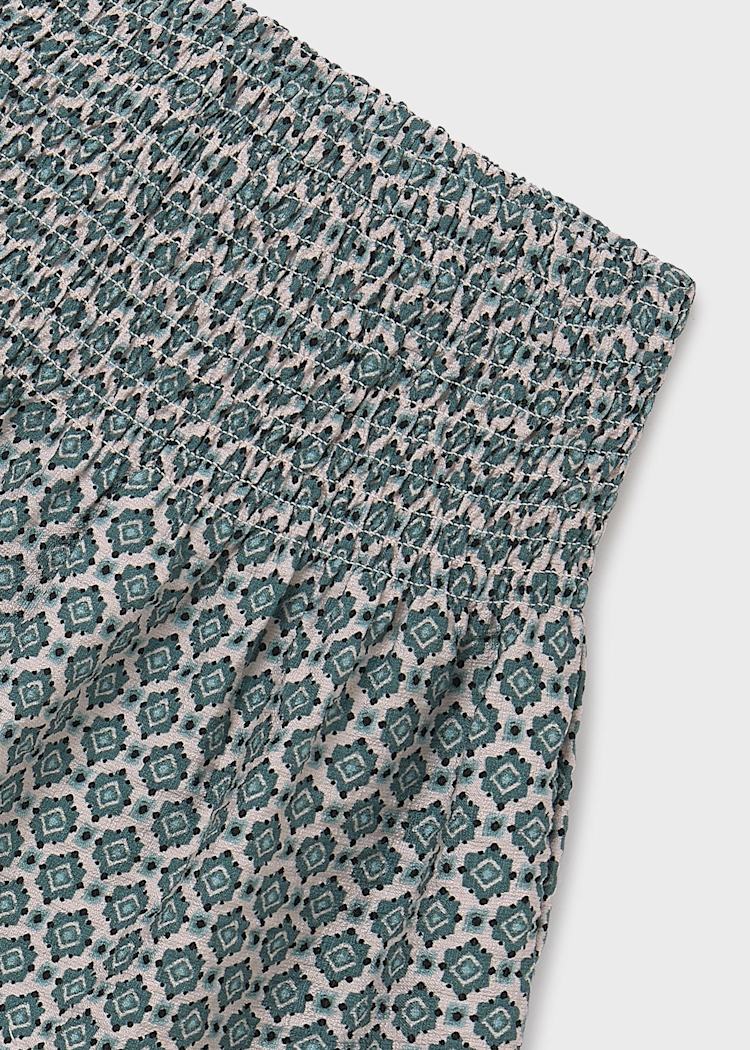 Printed Skirt-Green