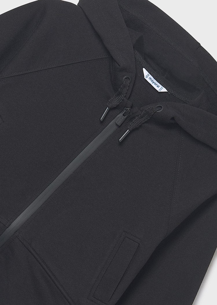 Fleece Zip Up-Black