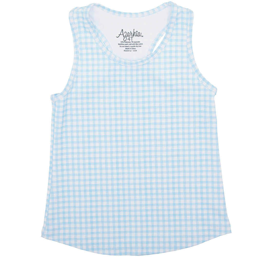 Blue Gingham Tank
