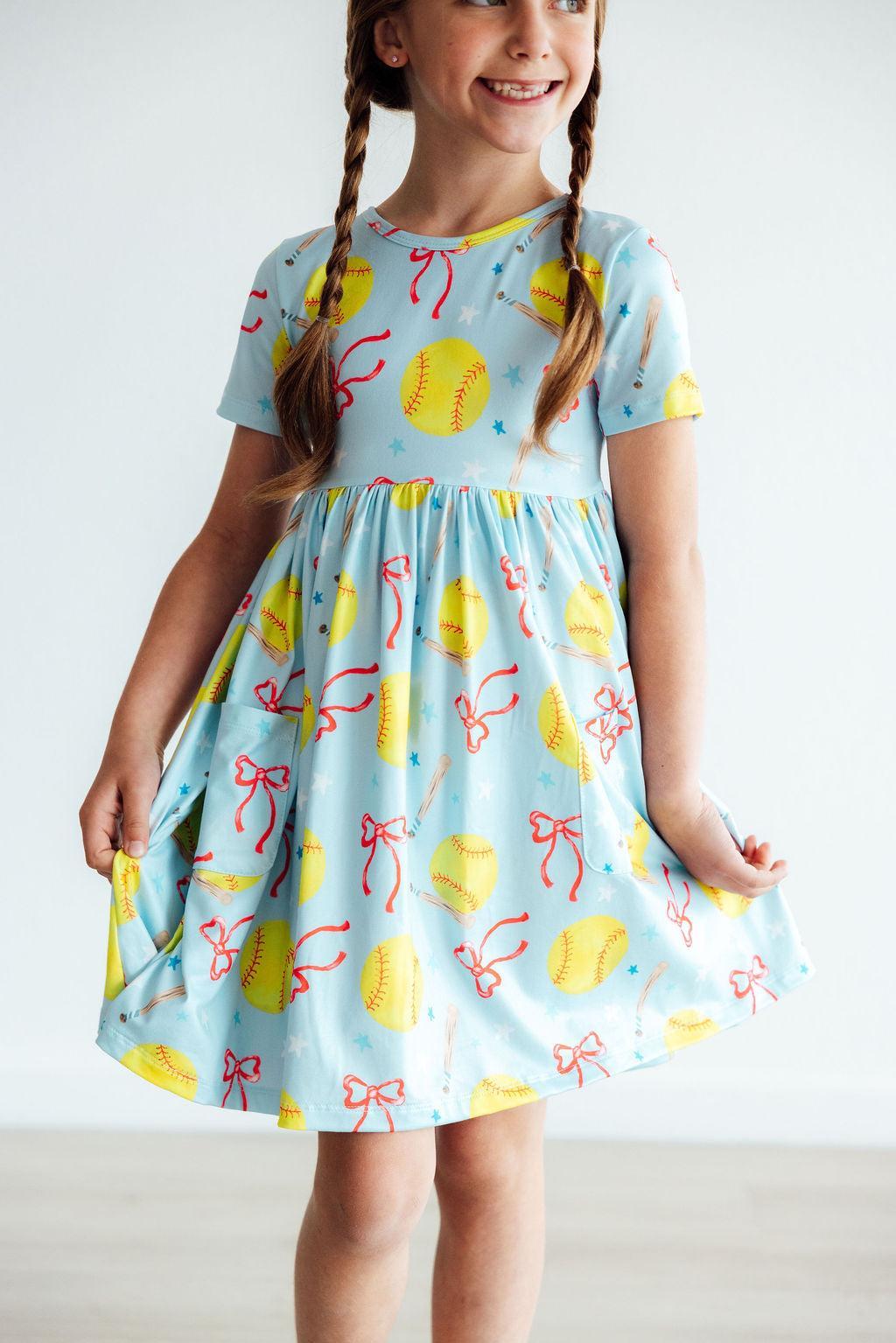 Softball Sweetie Twirl Dress