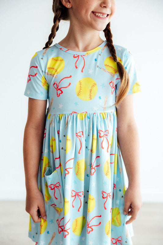 Softball Sweetie Twirl Dress