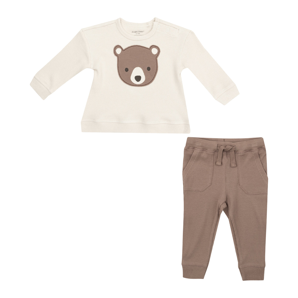Baby Bear Waffle Knit Set