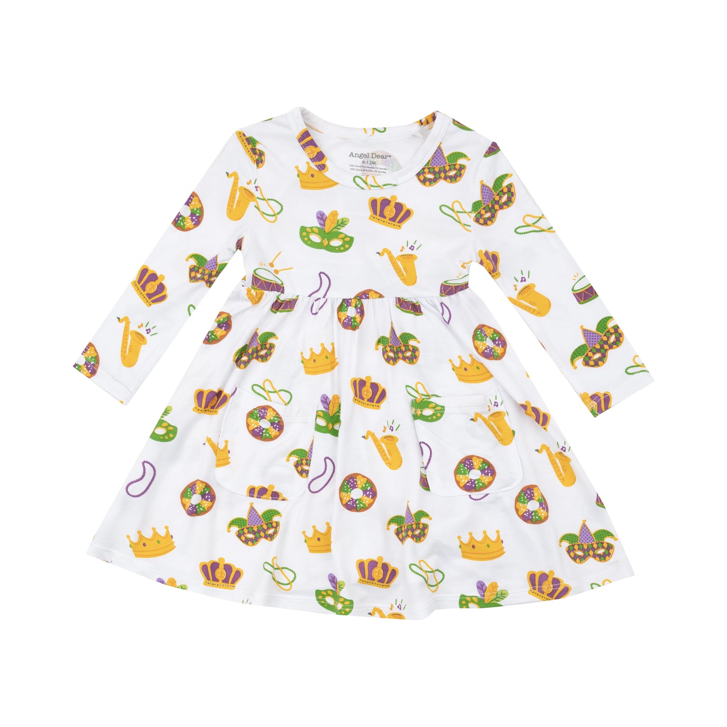 Mardi Gras Pocket Twirl Dress