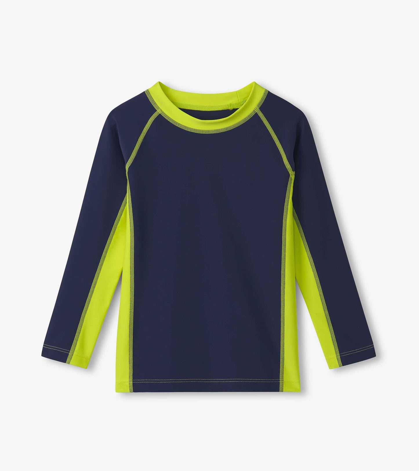 Navy Colorblock L/S Rash Guard