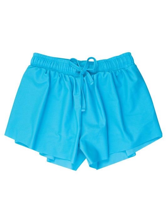 Bright Aqua Butterfly Shorts