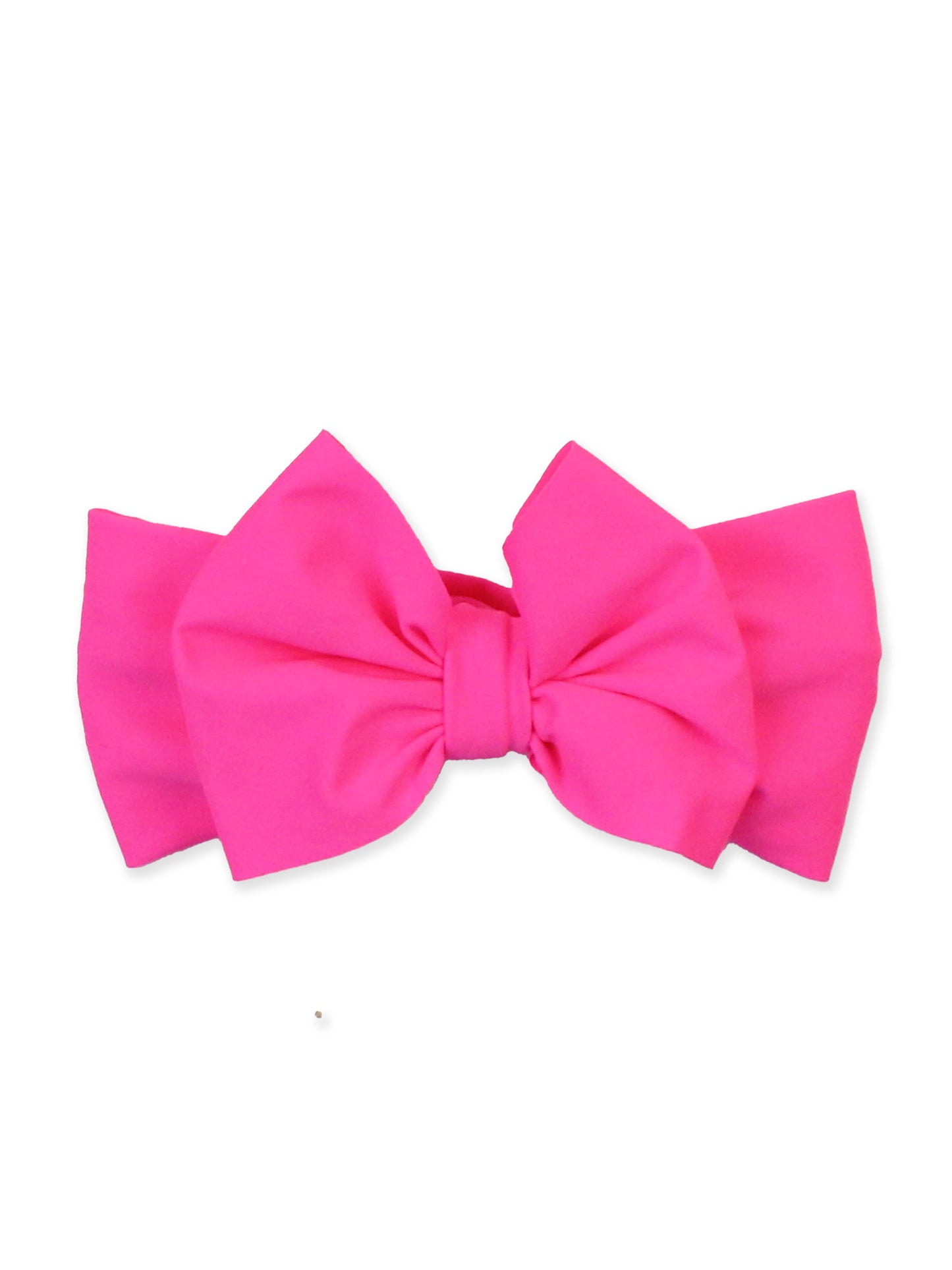 Swim Bow Headband-Neon Magenta