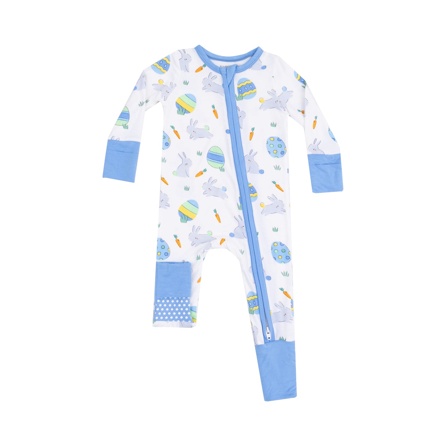 Easter Bunnies Convertible Romper-Blue