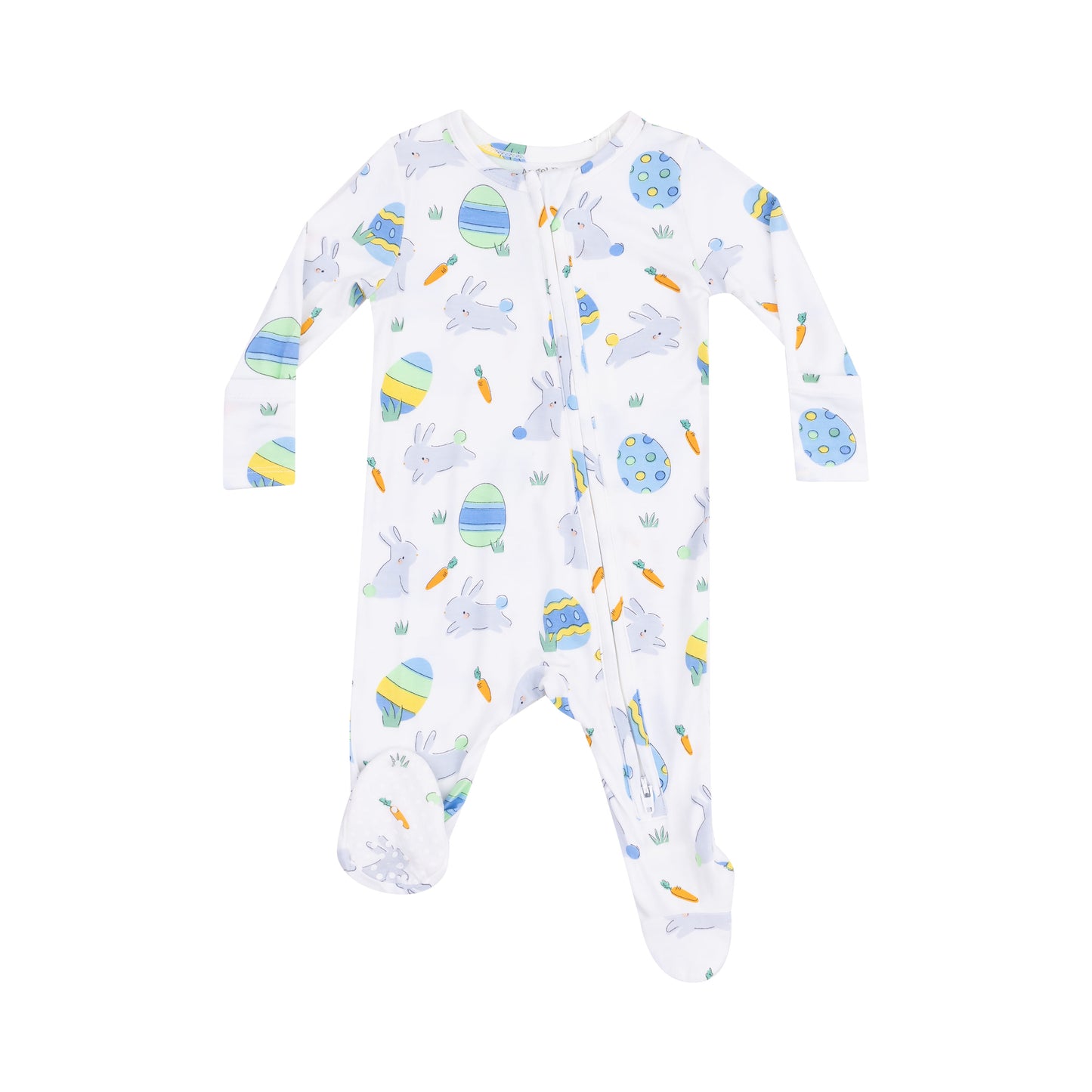 Easter Bunnies Footie-Blue