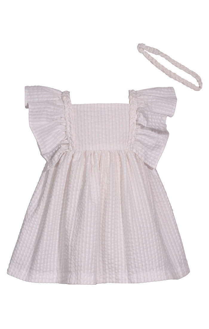 White Ruffle Dress