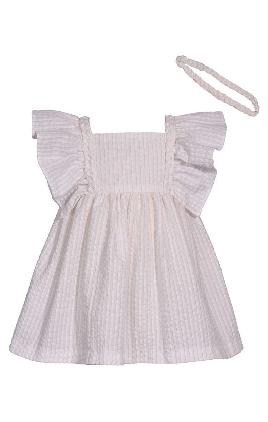 White Ruffle Dress