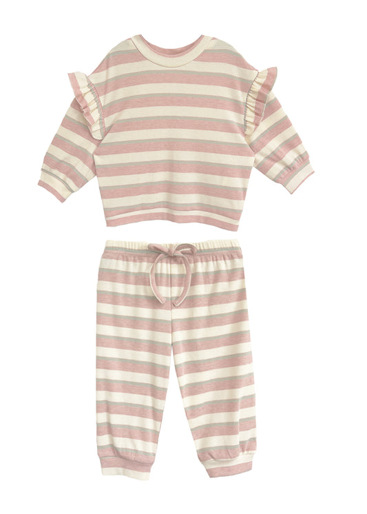 Pink Candy Stripe 2 PC Set
