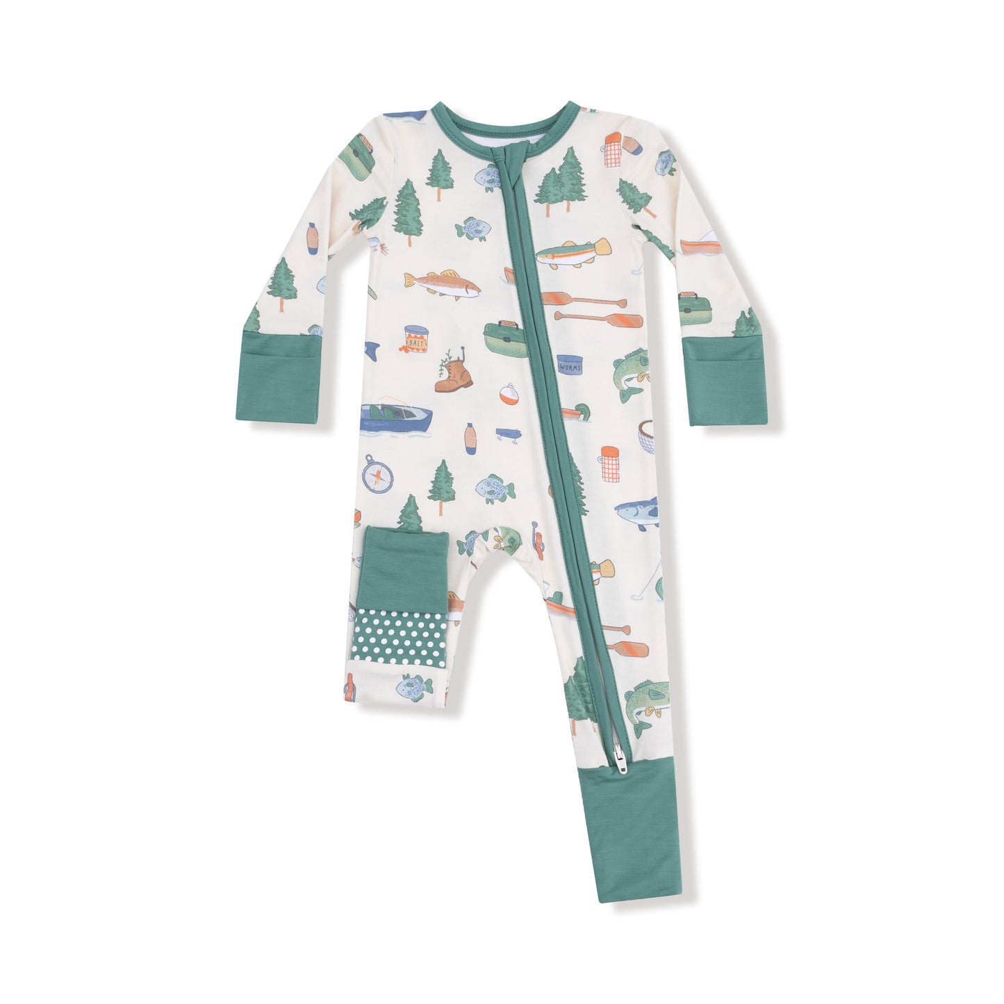 Fishing Things Zipper Romper