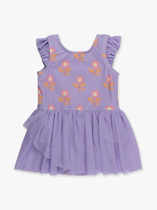 Petunia Petals Flutter Sleeve Leotard