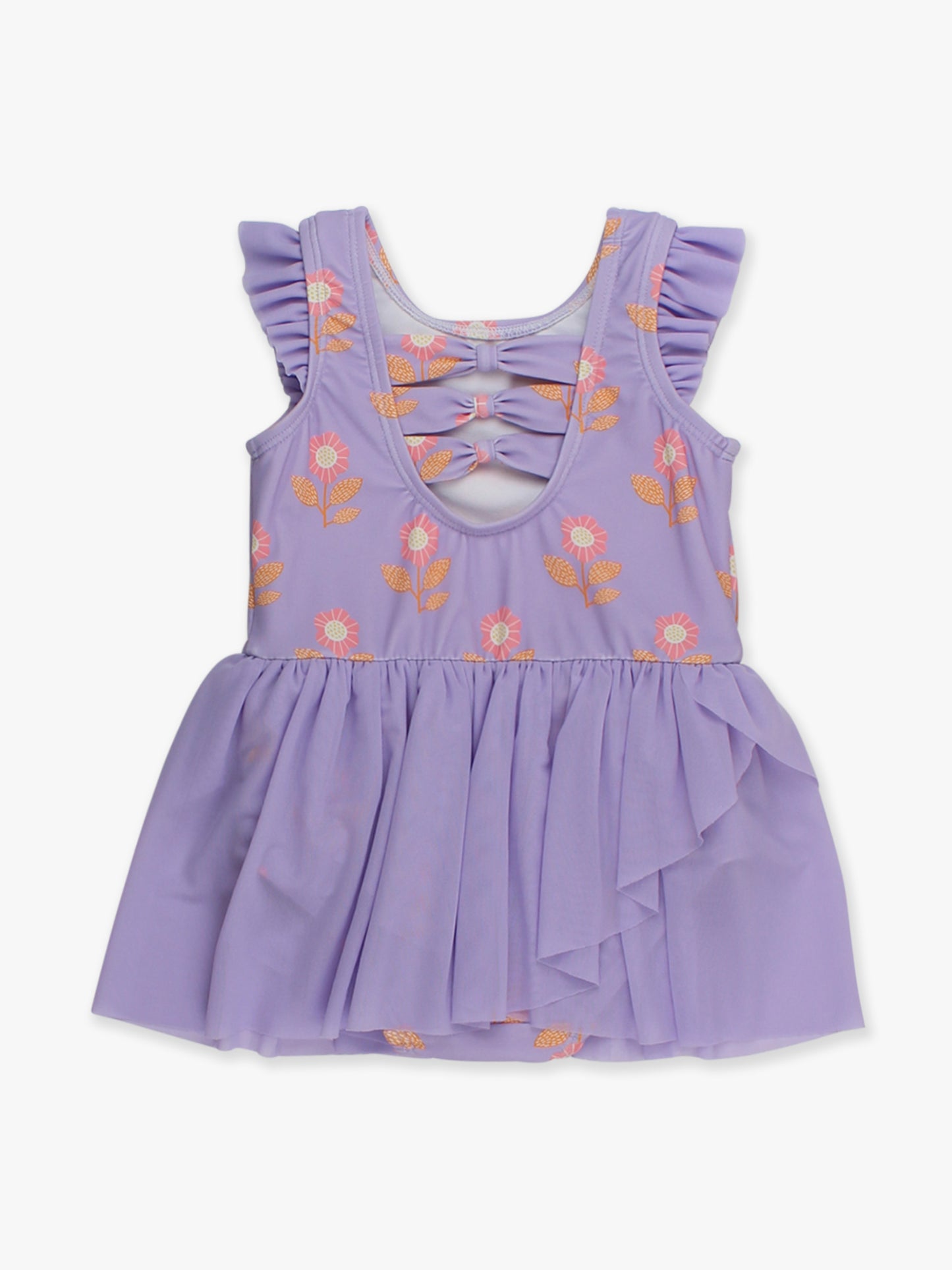 Petunia Petals Flutter Sleeve Leotard
