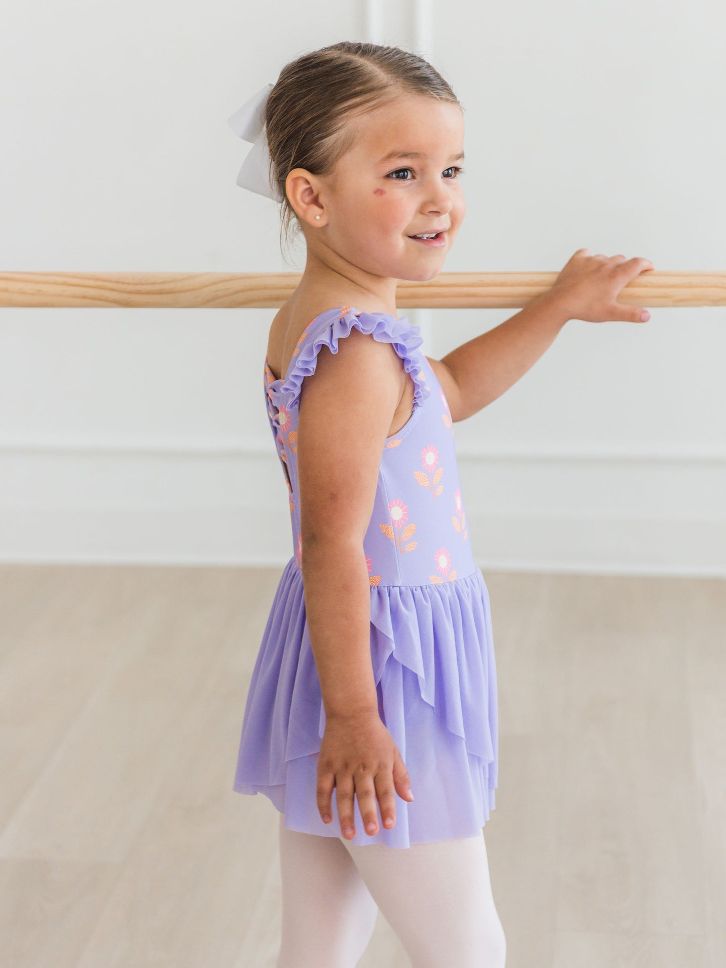 Petunia Petals Flutter Sleeve Leotard