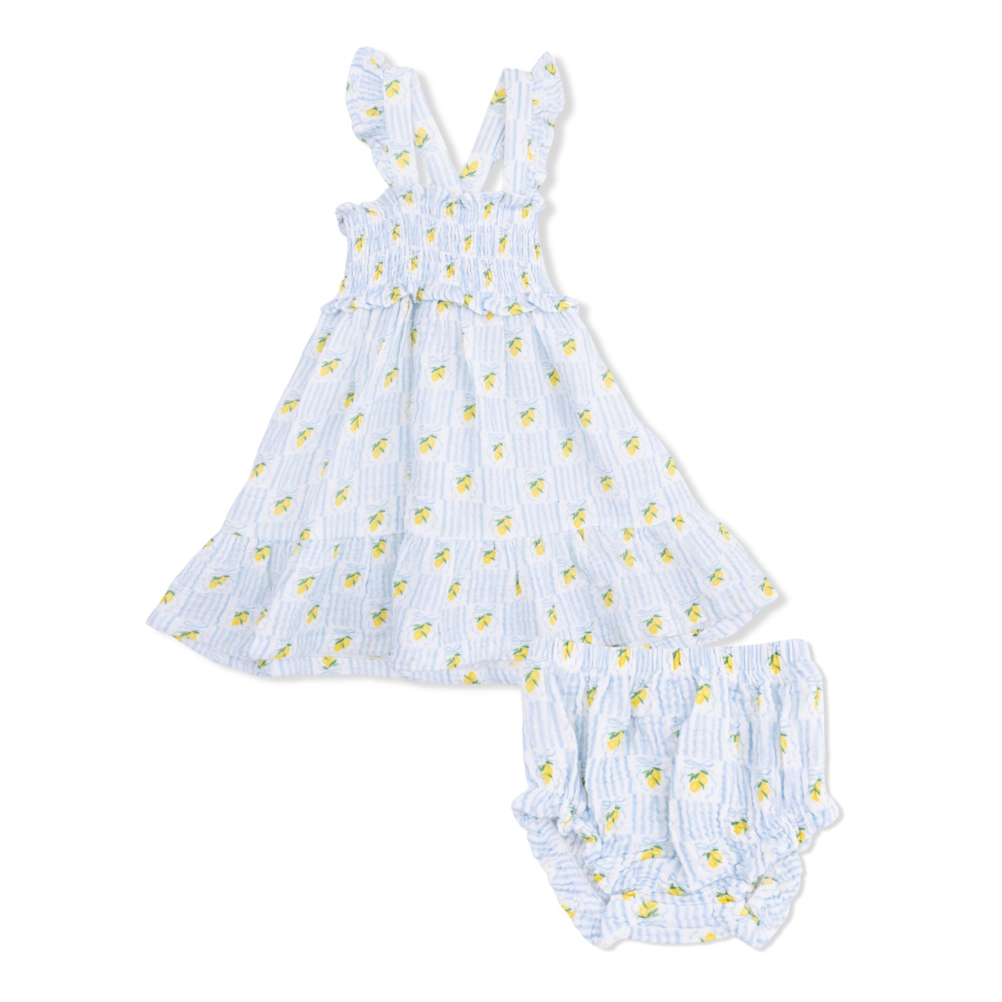 Lovely Lemons Smocked Ruffle Sundress w/ Bloomers